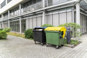 External rubbish bins