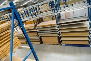 In a warehouse